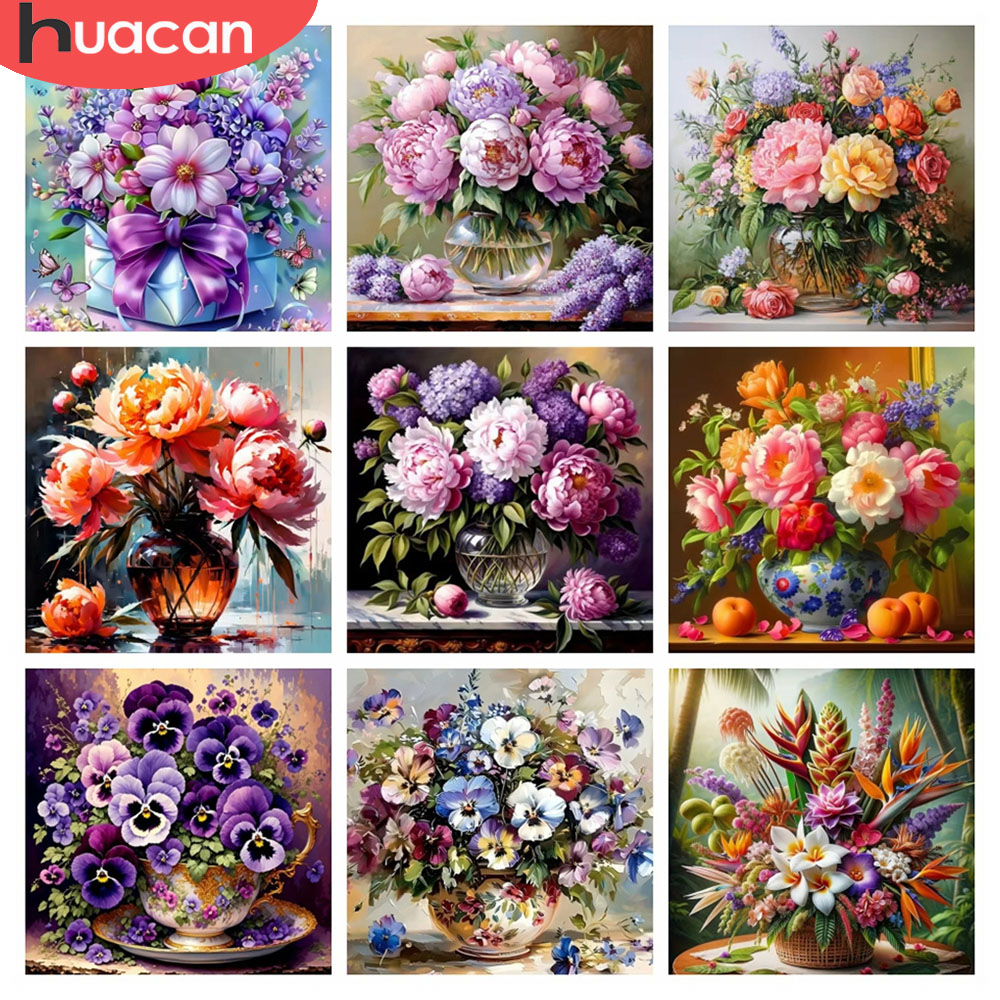 HUACAN 5D Diamond Mosaic Lukis - Resin Art Wallpaper ulasan dan harga