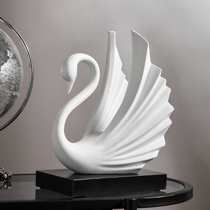 Figurin Pasangan Angsa dari Re - Resin Art Wedding Gift ulasan dan harga