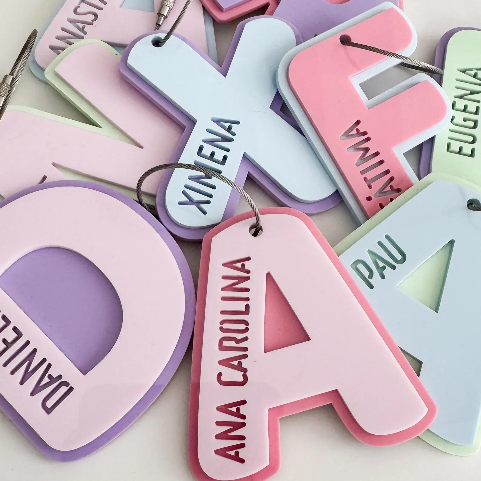 Gantungan Kunci Nama Berongga  - Resin Art Alphabet ulasan dan harga