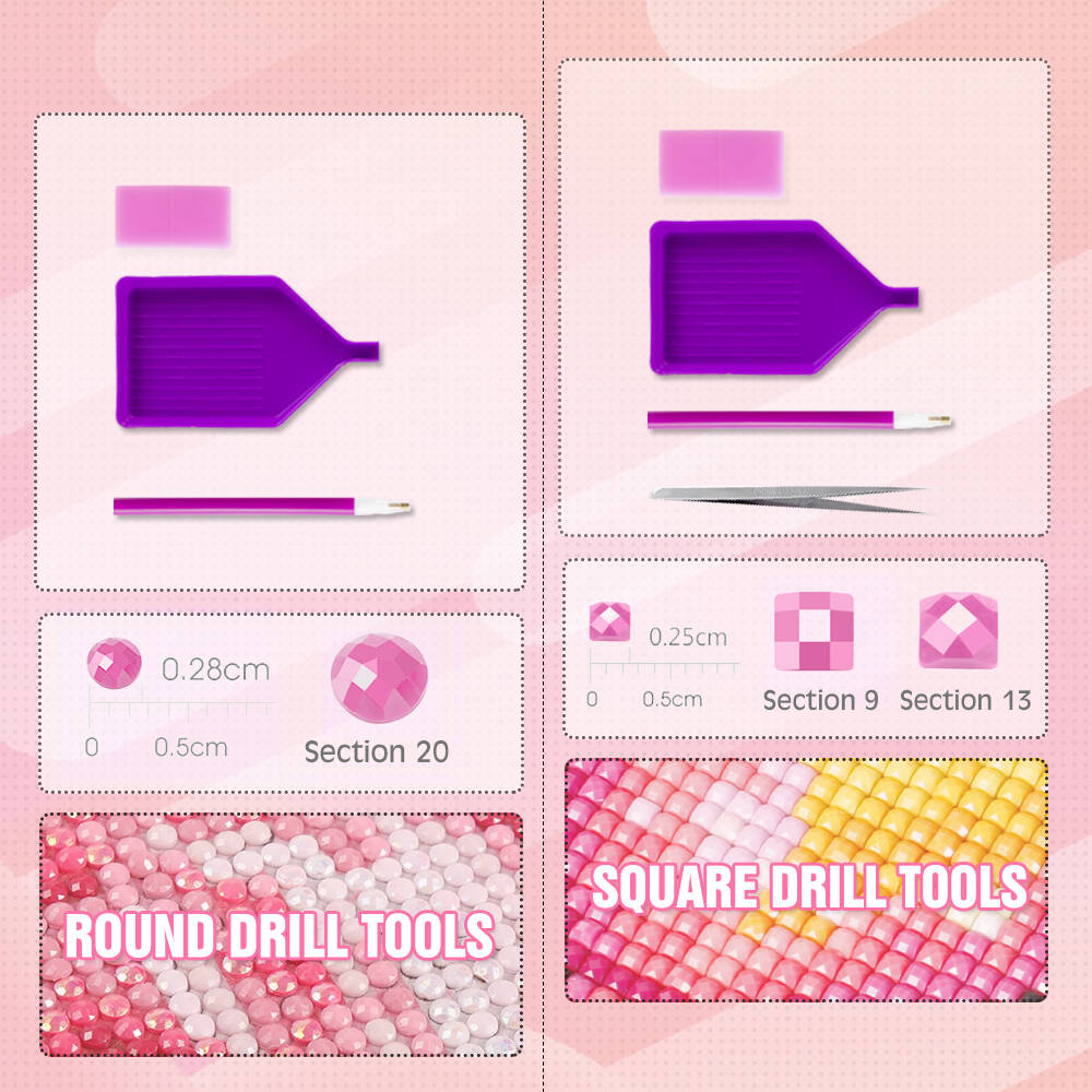 HUACAN Diamond Art Kits Bunga  - Resin Art Rose ulasan dan harga