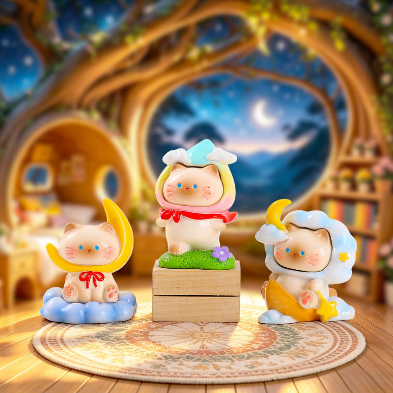 Koleksi Figur Kucing Lucu deng - Resin Art Case ulasan dan harga